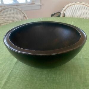 David Auld I Large Native Obechee Wood Bowl Haiti